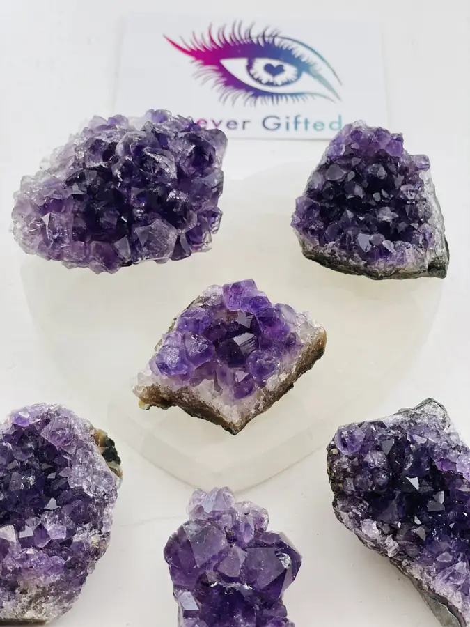 Amethyst druze cluster